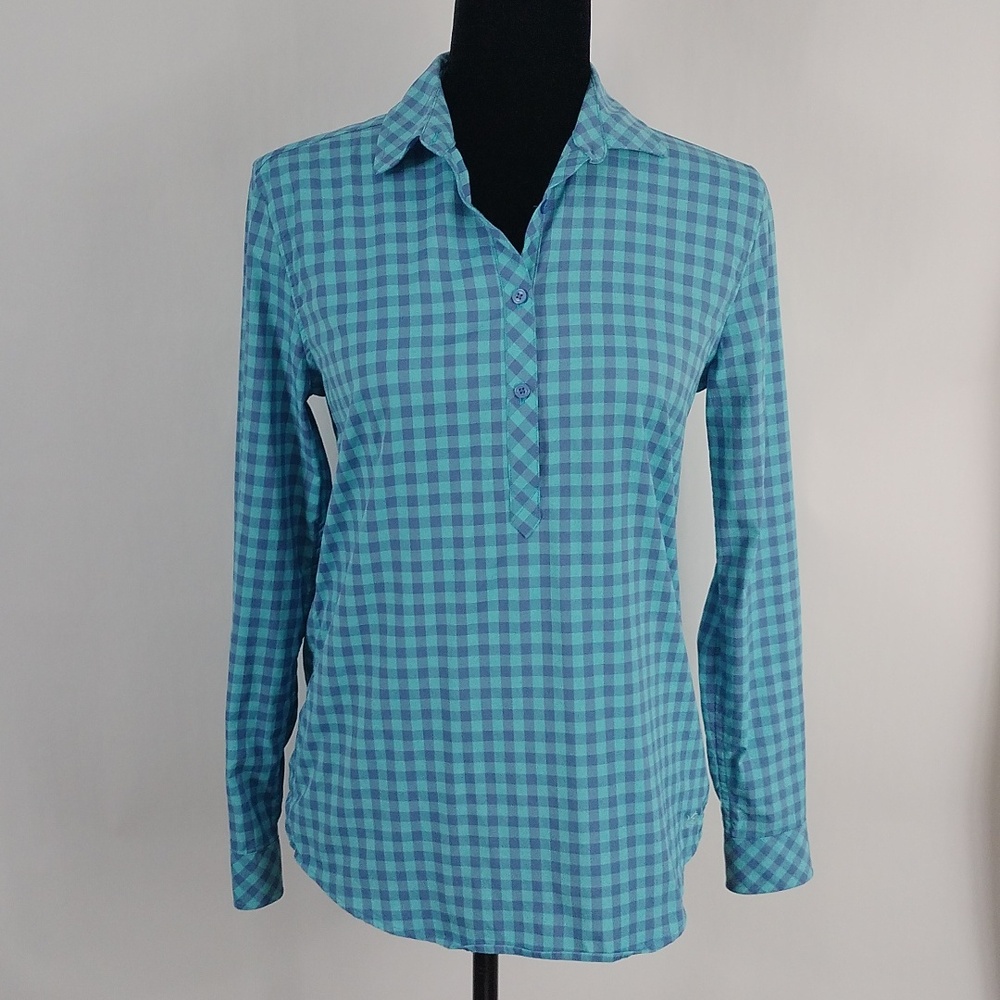 Southern Tide Intercoastal Gingham Popover Top